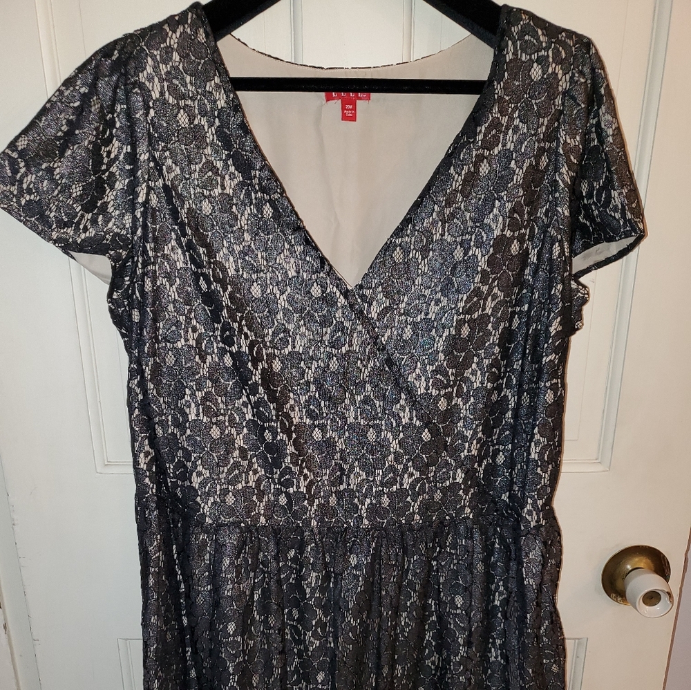 ELLE nude illusion dress